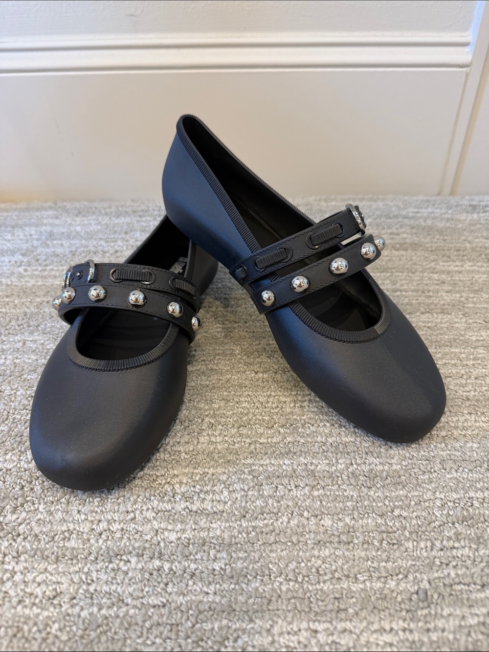 Melissa Soft Studded Ballerina Flat - Picture 3 of 12